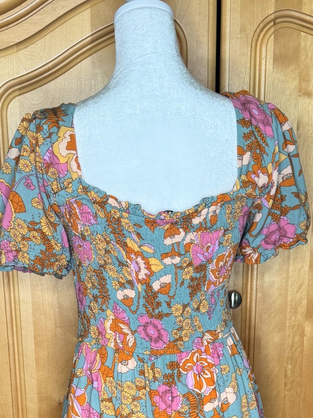 Like New, Papilion "Sage Maxi" Size L, Retro Print Maxi - Picture 4 of 10